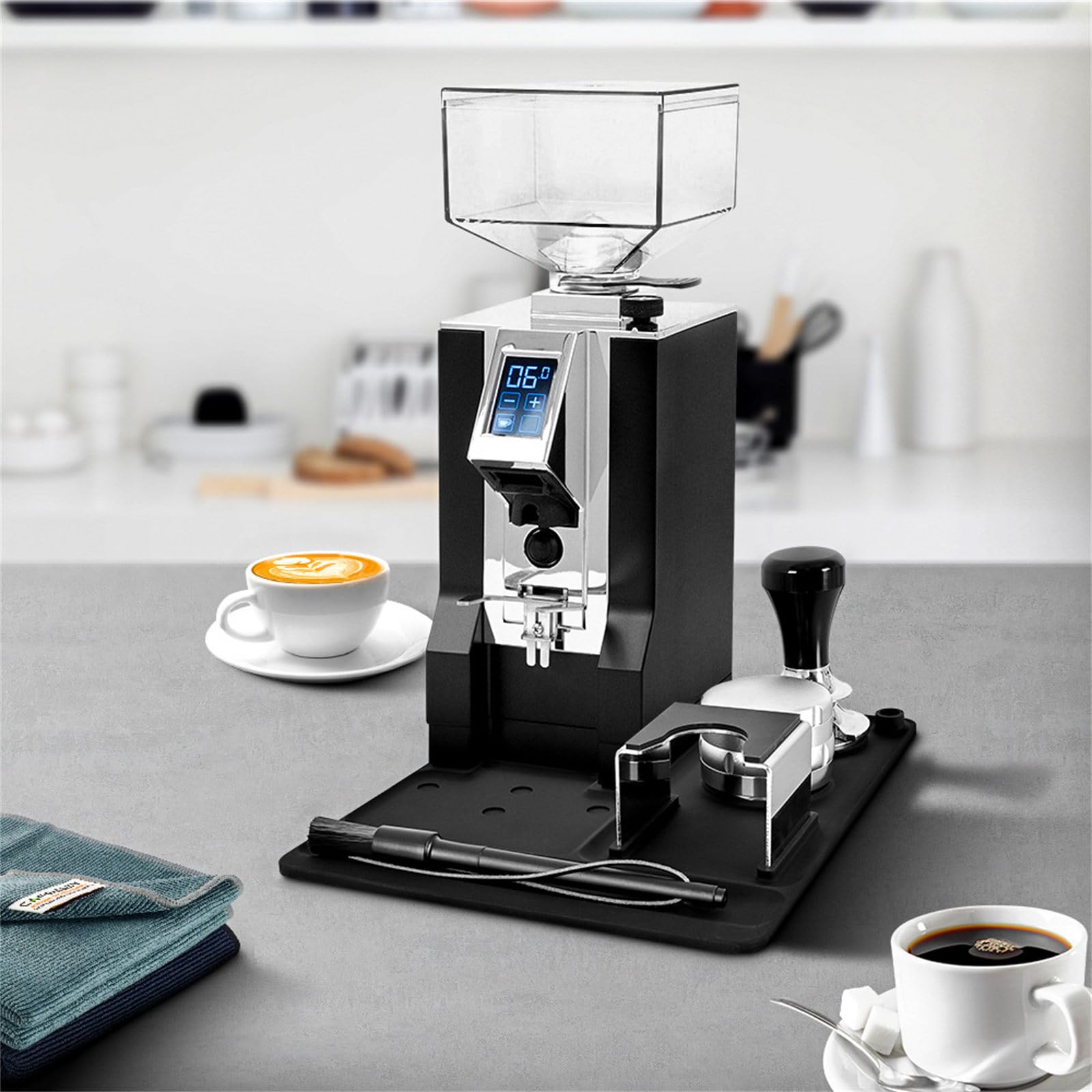 rutschfeste Silikon Unterlage für Kaffeemühlenmaschine gegen, immun gegen Küchengeräte, einfache, ordentliche Silikon Kaffeemühlenmatte