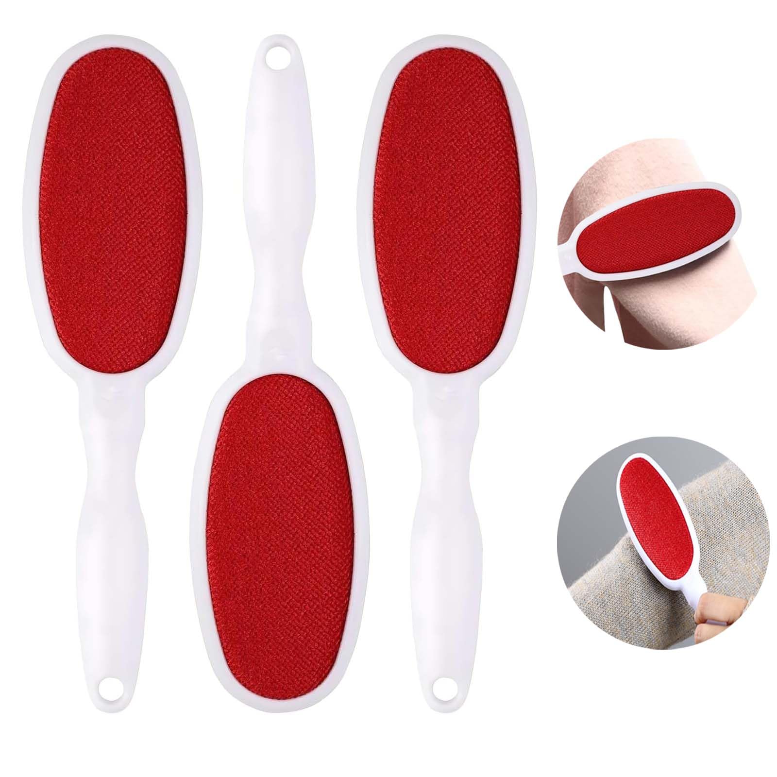 3 Pièces Brosse Anti-Peluches pour Chat et Chien - Élimine Poils, Poussière et Peluches des Vêtements