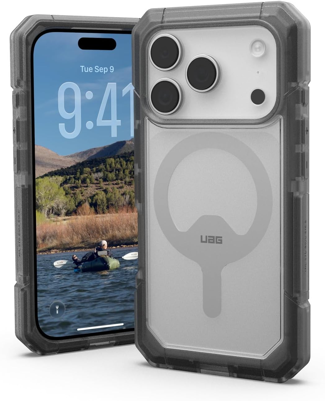 URBAN ARMOR GEAR iPhone 17 Pro 2025 Compatible Shockproof Case TROOPER MAGSAFE Clear/Ash Official Japan Distributor UAG-IPH25MA-TMS-C/A