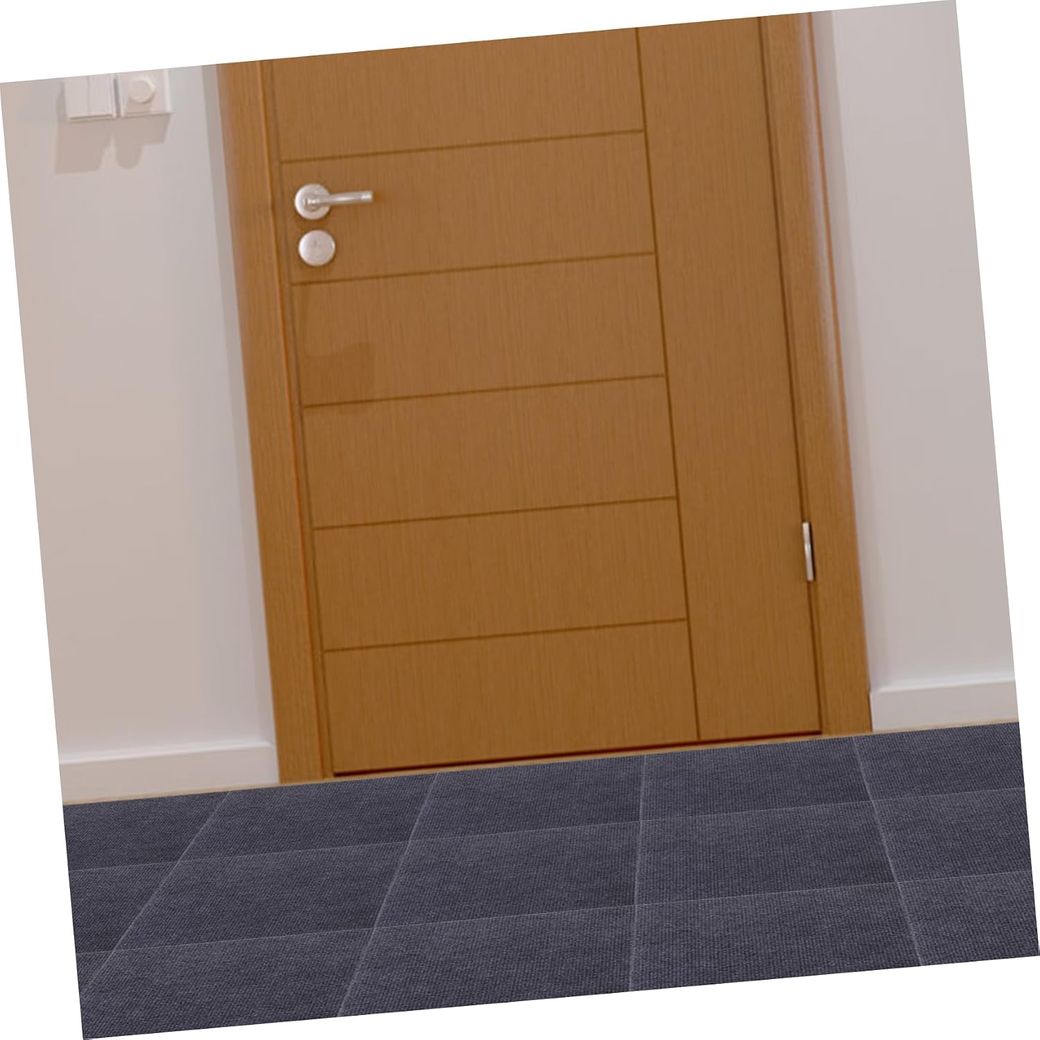Cabilock 10pcs Self-Adhesive Removable Floor Tiles Nonslip Carpet Stickers for Flooring Material Easy Installation