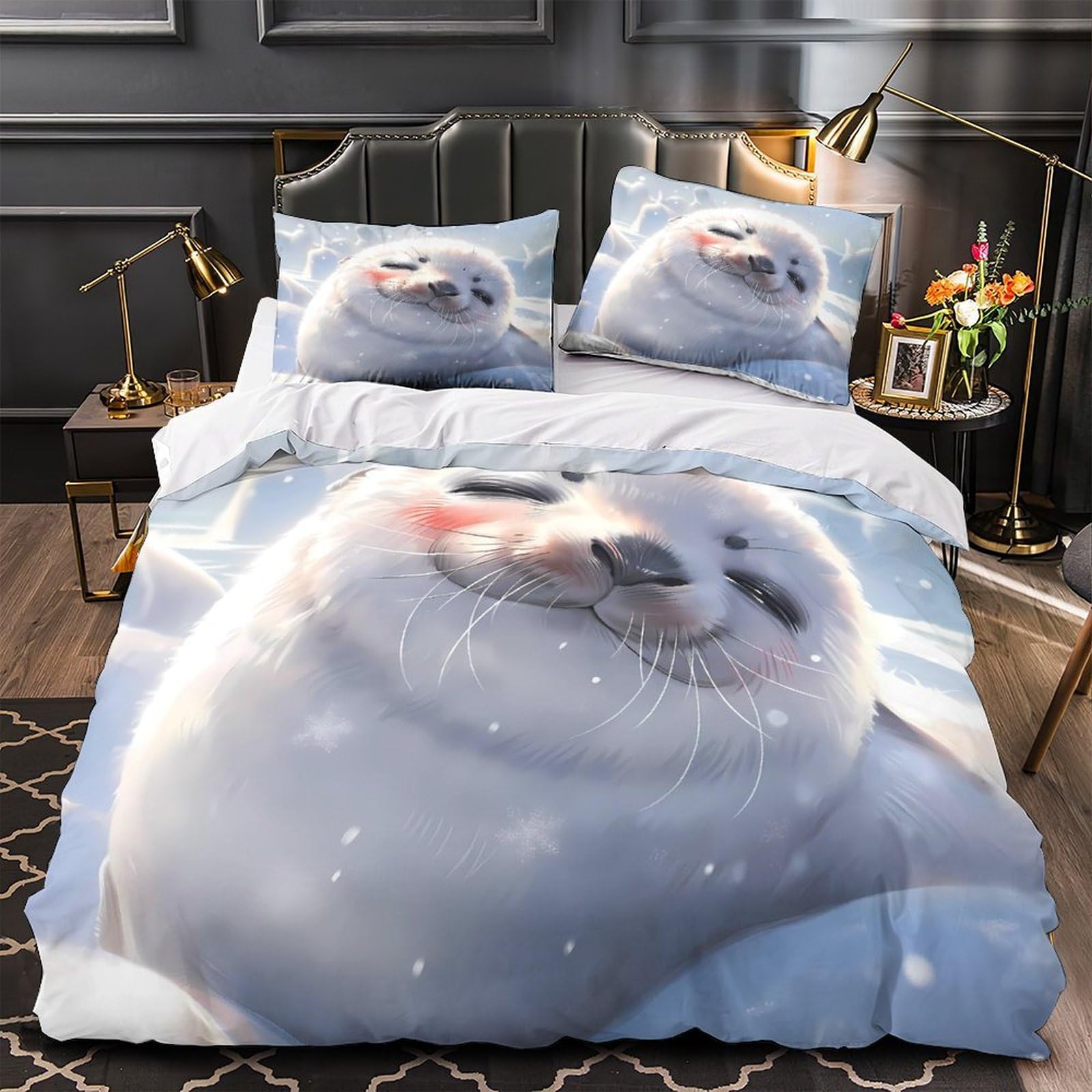 Housse de couette dragon microfibre respirante et douce 260x220cm pour un sommeil parfait