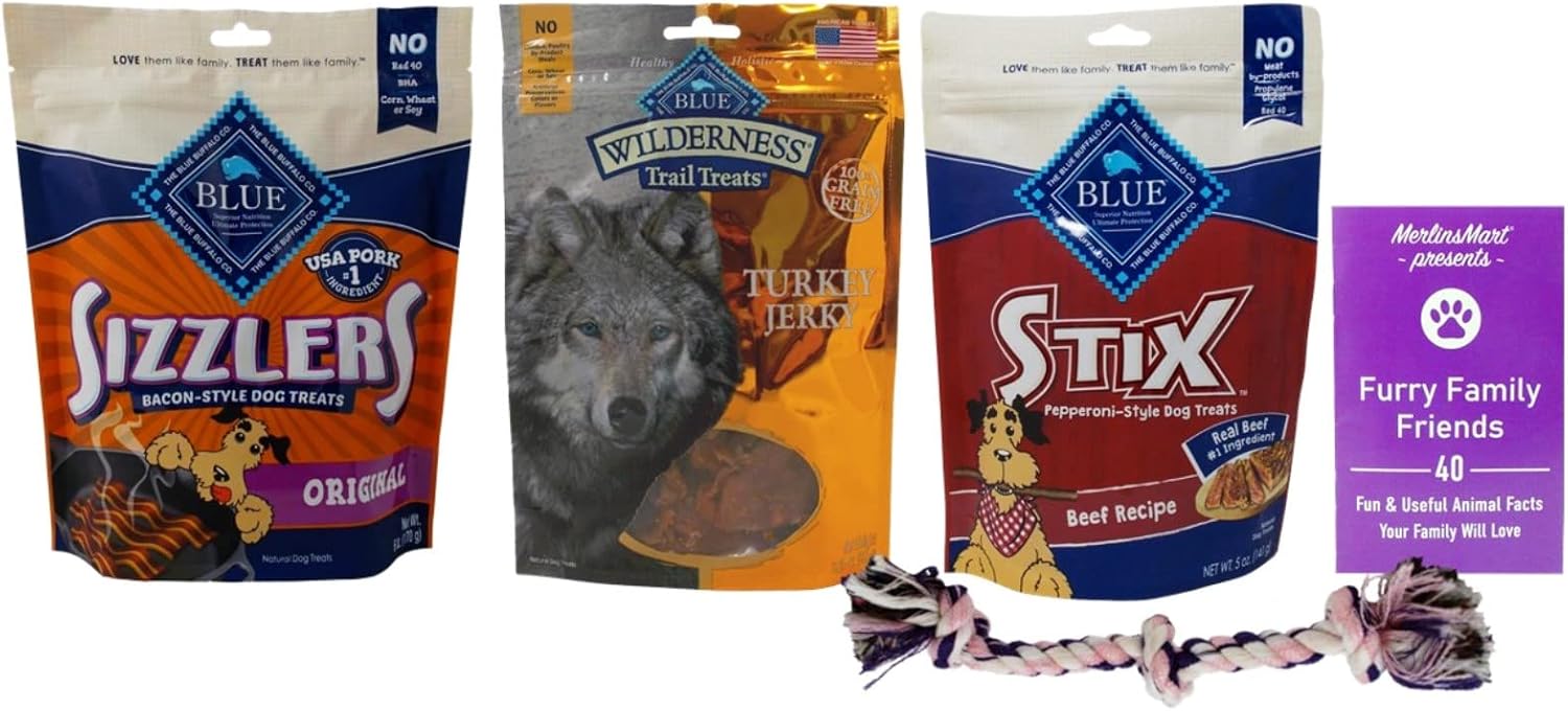 Blue Buffalo Dog Treats 3 Flavor Variety (1) Each Beef