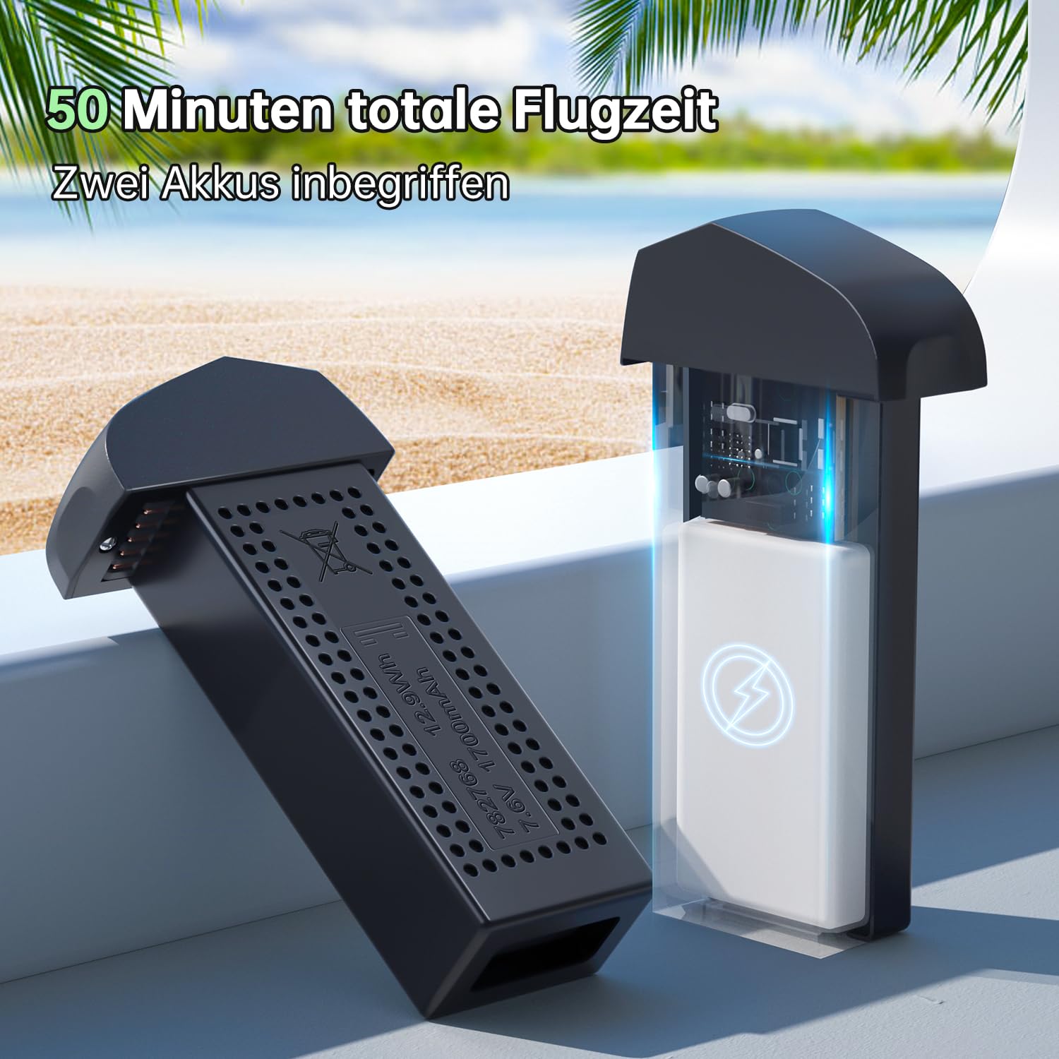 Loolinn | Drohne mit Kamera 4K als Geschenk für Einsteiger ab 14 Jahren - <250g, 50 Minuten Flugzeit, Zwei Akkus, 4K Fotos, 2K Videos, Intelligenter GPS-Rückflug, Geprüftes C0-Zertifikat(Geschenkidee)