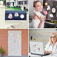 Vista 5 de Kanayu 16 Pcs Nurse Refrigerator Magnets Nursing Magnetic Stickers for Refrigerator Laptop Locker Practitioner Medical Student 2025 Rn Graduation