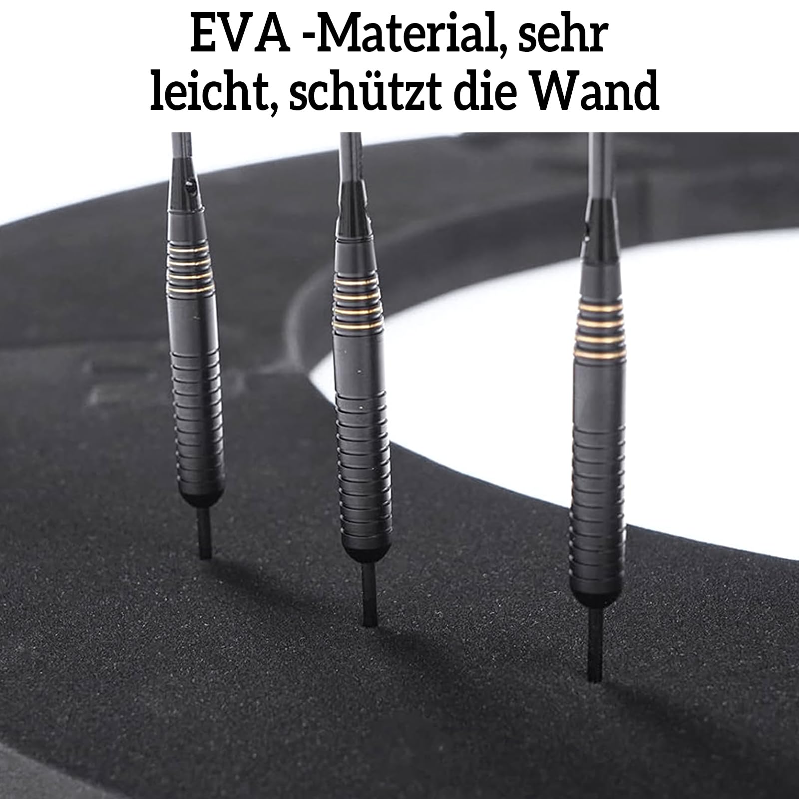 Dartscheibe Schutzring Innerer Kreis 45.5cm Außenring 72cm,5pcs Eva Dartscheibe Umrandung, Dartboard Protective Dartring,Wandschutz Dartscheibe