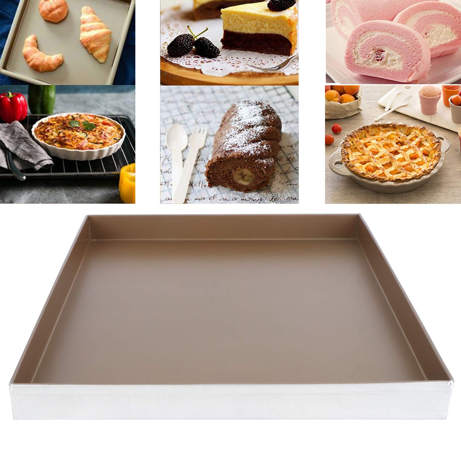 Backblech, Aluminium-Backbleche, antihaftbeschichtete Ofenform, Keksblech, Ofenblech für die Küche zu Hause