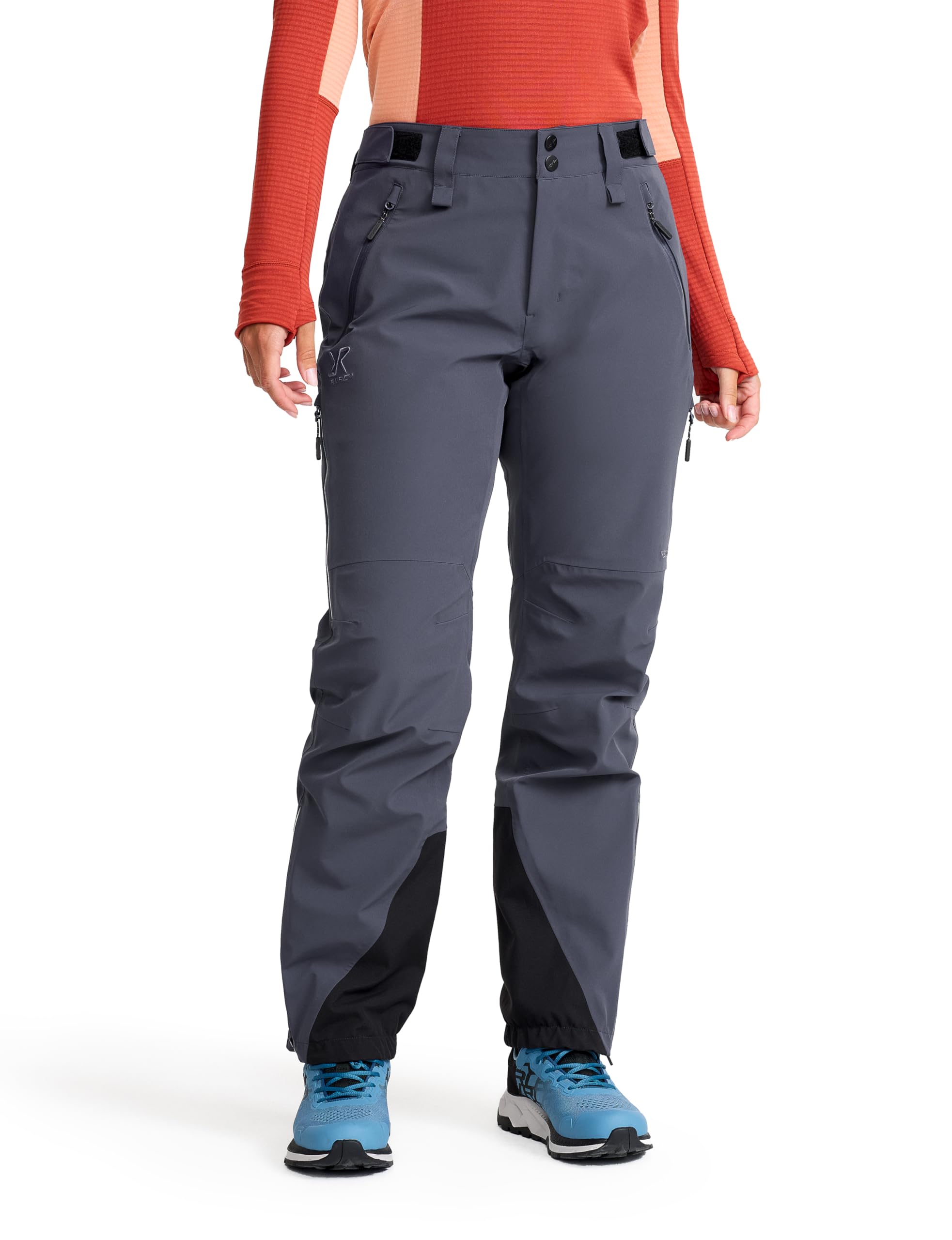 RevolutionRace Cyclone 3L Shell Pants für Damen, wasserdichte Hose mit Recco-Reflektoren zum Wandern