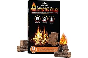Fire Starter Cubes for Fireplace: Superior Charcoal Squares for Effortless Fire Lighting