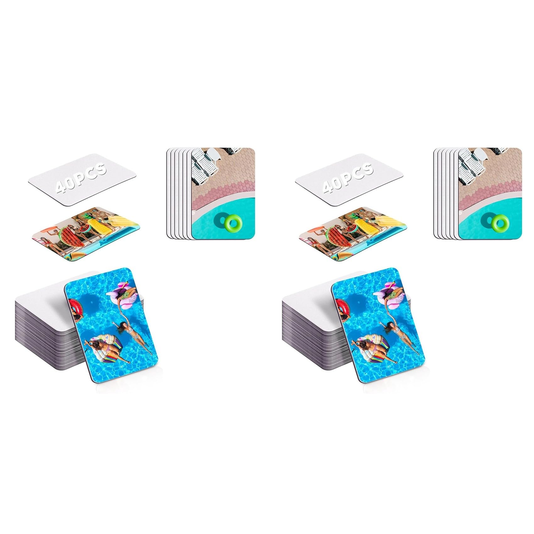 Vjsujehgy 80 Pcs Sublimation Magnets Blank 3.5 X 2.3 Inch Personalized Fridge Refrigerator Magnets Blanksc for Kitchen Decorative