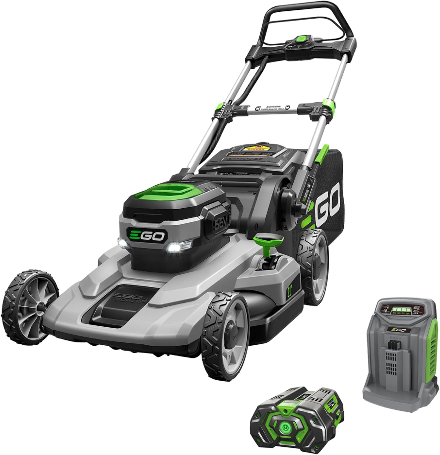 EGO POWER+ Electric Lawn Mower, Cordless, Includes 56V 5.0Ah Battery And Rapid Charger - LM2101