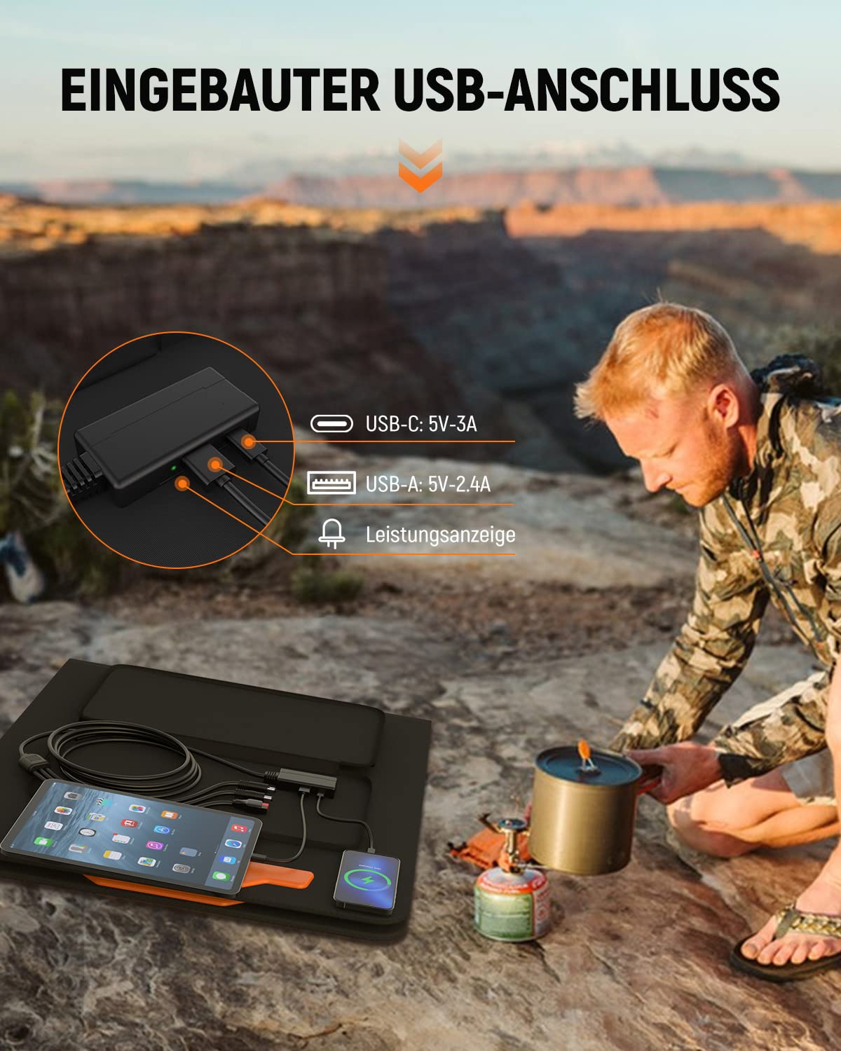 Station d'alimentation portable avec panneaux solaires, onde sinusoïdale pure, alimentation mobile pour extérieur, camping