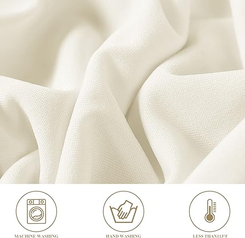 Miniatura 4 de magalo Paquete de 100 fundas plegables impermeables de elastano marfil, protector elástico para silla, para bodas, fiestas, banquetes de comedor y