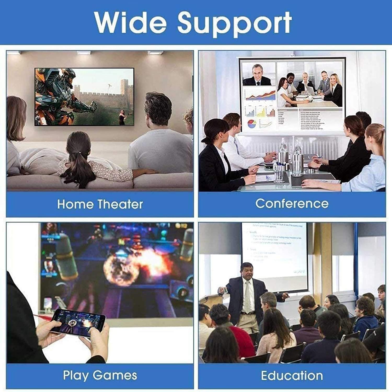 Adattatore HDMI per iPhone [Certificato Apple MFi] - AV Digitale 1080P Sync Schermo Cavo Connector per TV/HDTV/Monitor - Compatibile con iPhone 14/12/11/XS/8/7 e Tutti gli iOS iPad