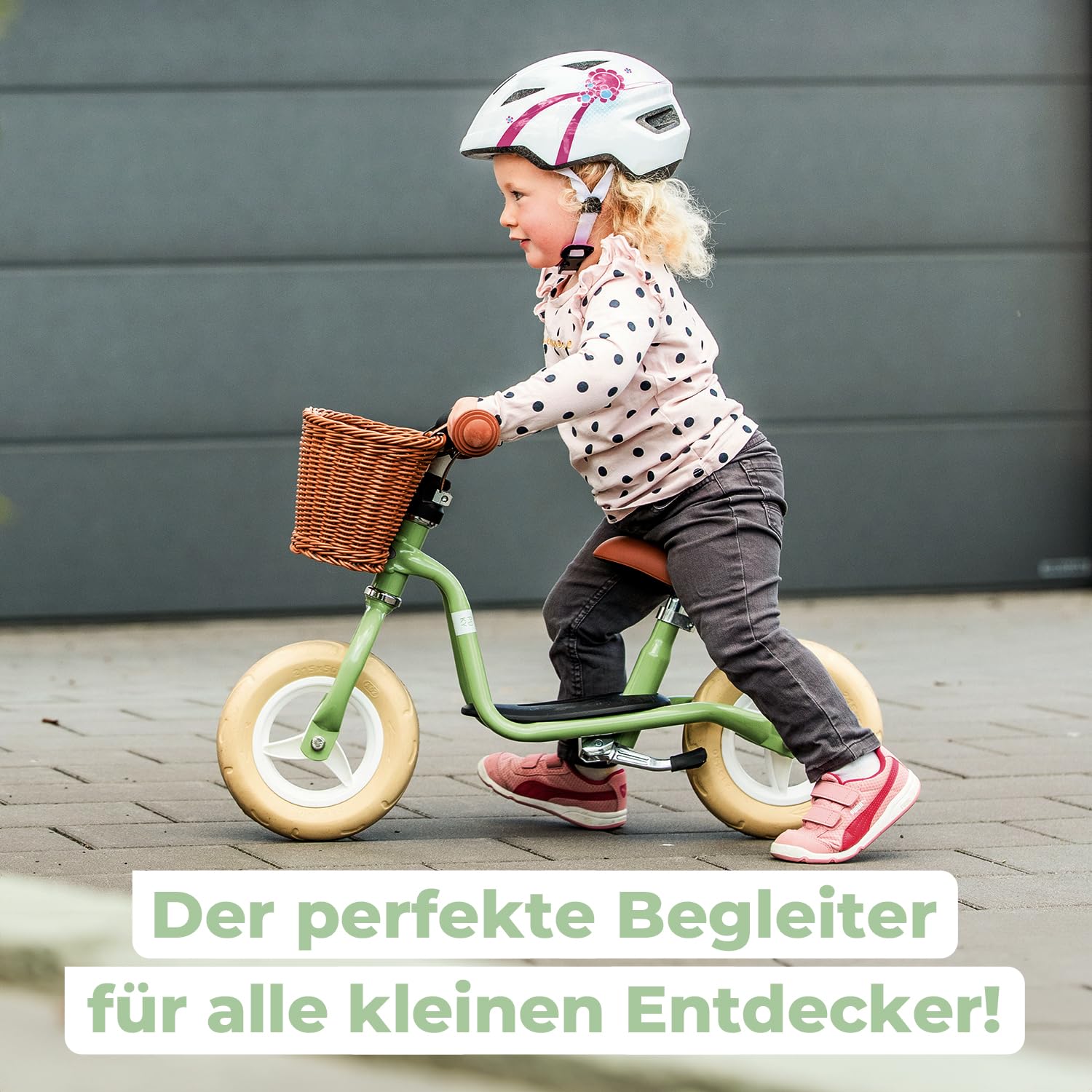 PUKY LR M Classic | sicheres und stylisches Laufrad | Lenker & Sattel höhenverstellbar | rutschfestes Trittbrett | für Kinder ab 2 Jahren