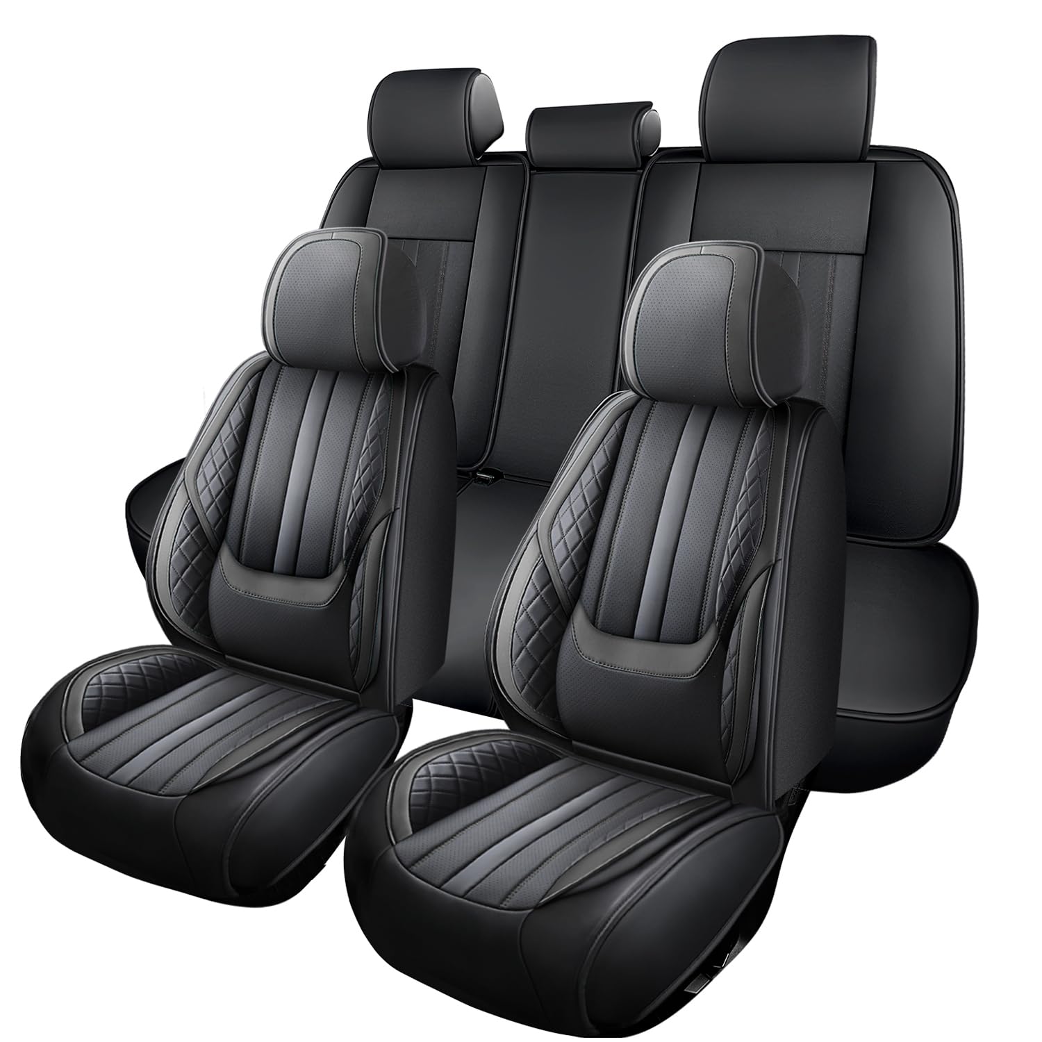 Car Seat Covers for Toyota Corolla Cross 2021-2025 Waterproof Nappa Leather Seat Covers Full Set Breathable Comfortable Automotive