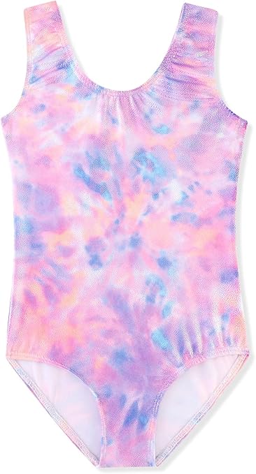 HOZIY Gymnastics Leotards for Girls Toddlers Kids Sleeveless Tumbling Outfits for Dance Print