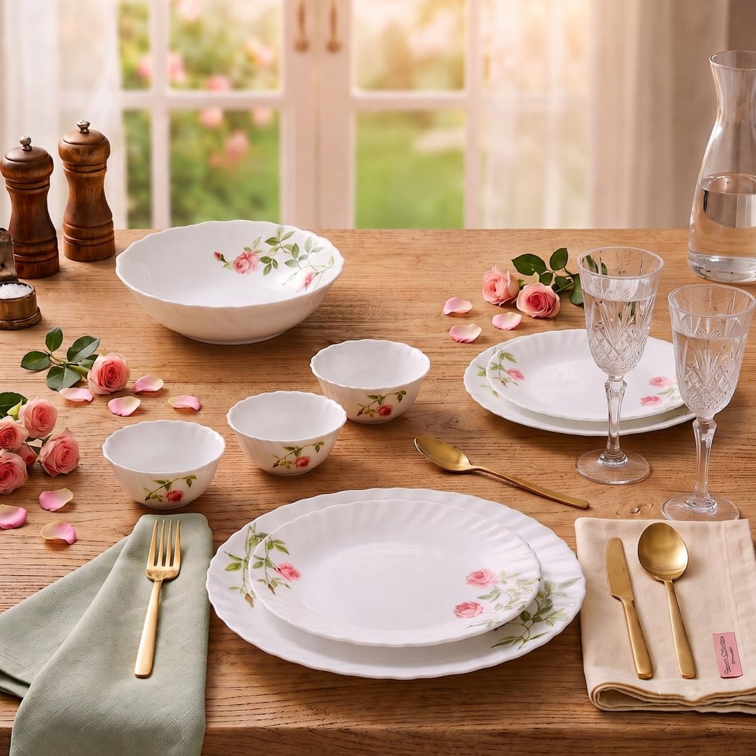 La Opala Spring Meadows Dinner Set - 18 Piece -12 La Opala Spring Meadows Dinner Set - 18 Piece -12