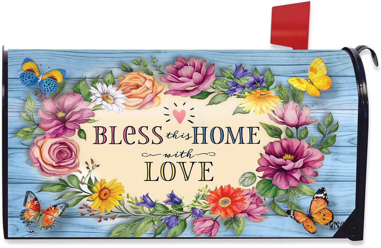 Briarwood Lane Bless This Home with Love Mailbox Cover