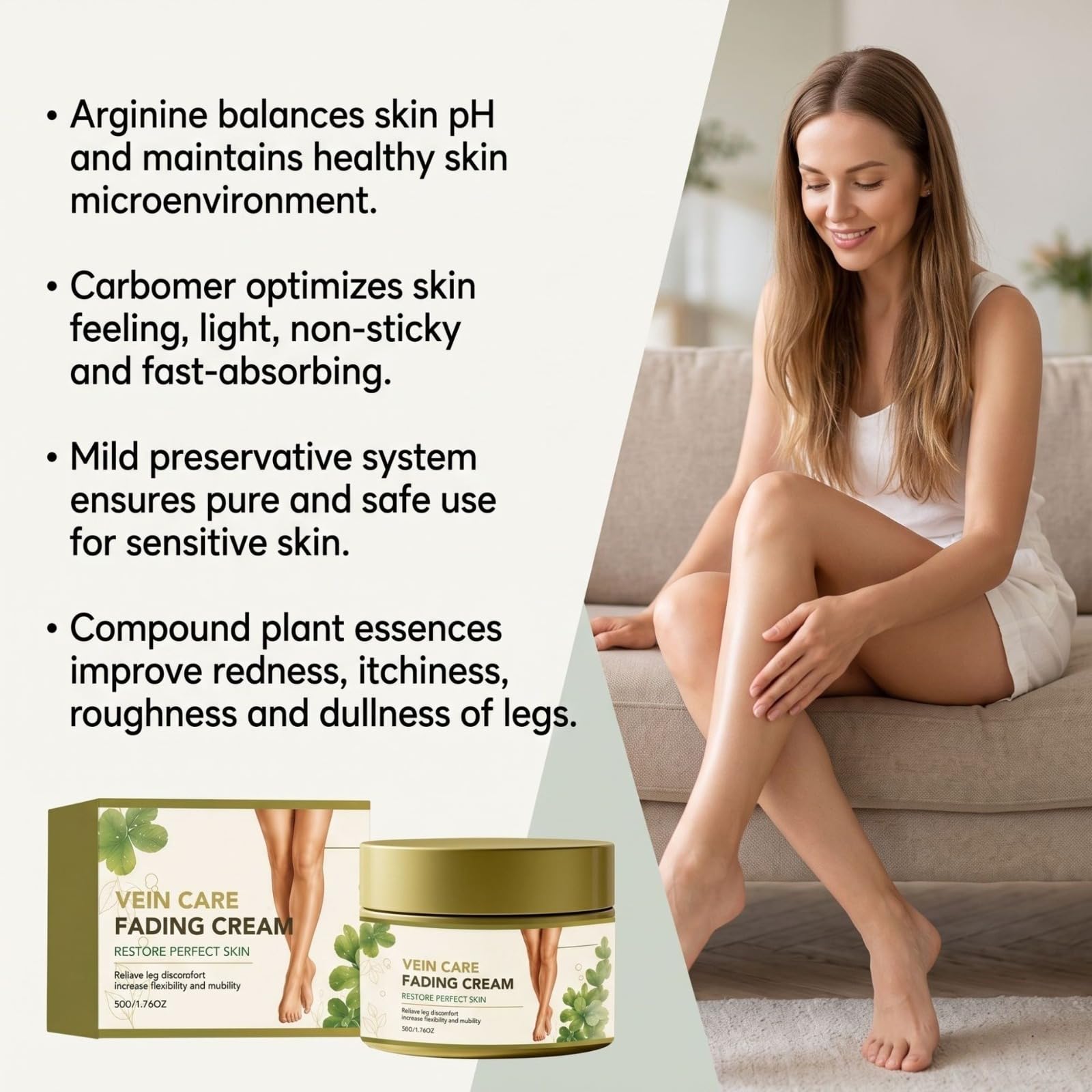 Varicose Vein Repair Cream, Leg Care Cream, Improves Blood Circulation