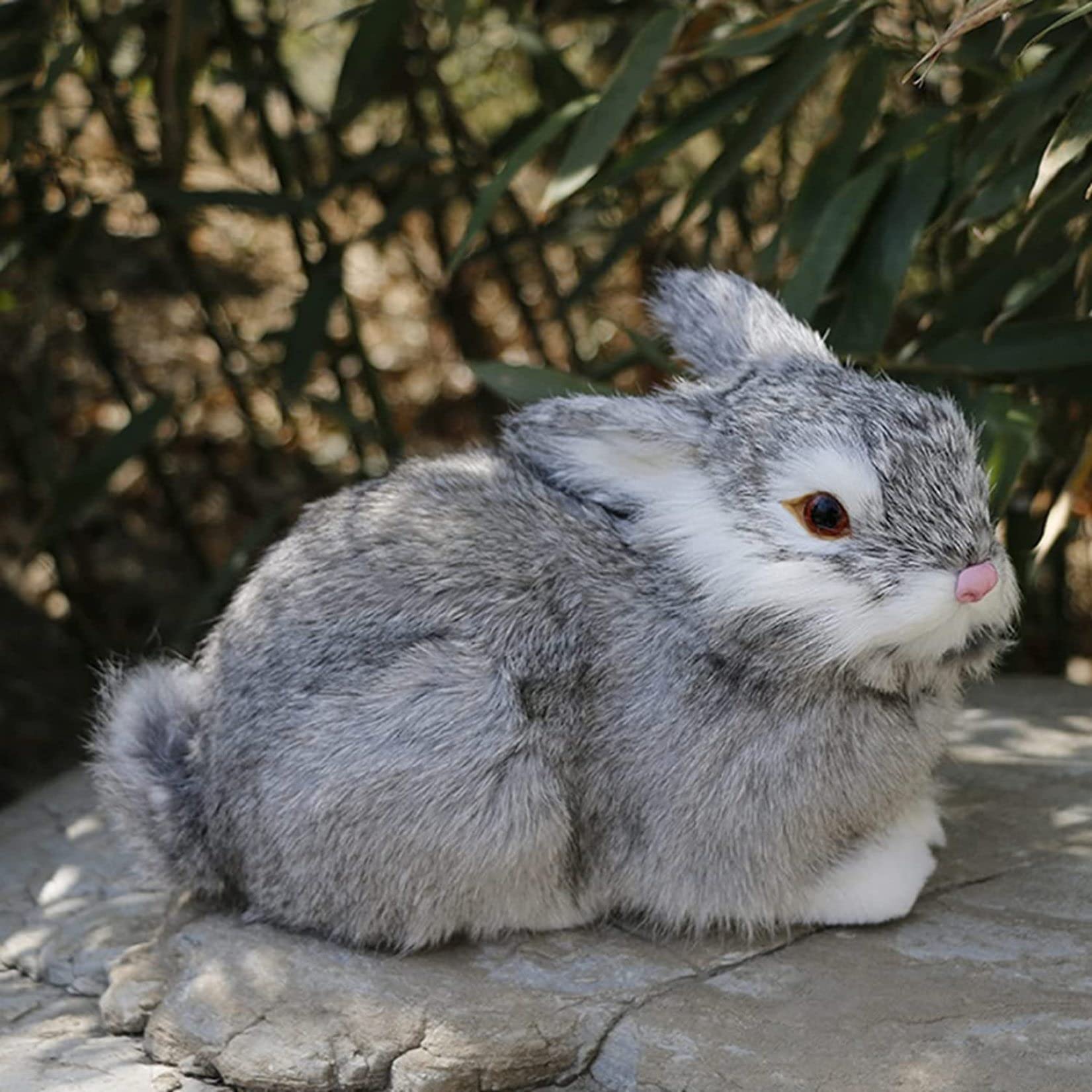 Amazon.co.jp: お昼寝枕 リアル兎 置物 うさぎぬいぐるみ 模型 本物