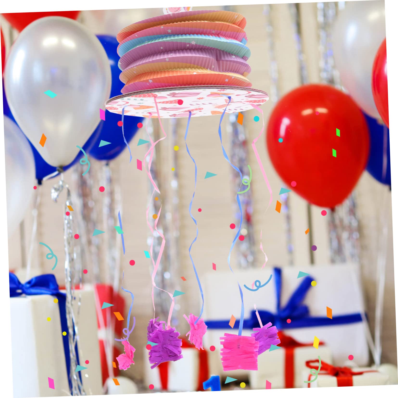 TOPBATHY 3pezzi Pinata Forma Di Unicorno Per Feste Decorazione Giocattolo Per Compleanni e Celebrazioni Facile Da Riempire Con Dolcetti e Giocattoli