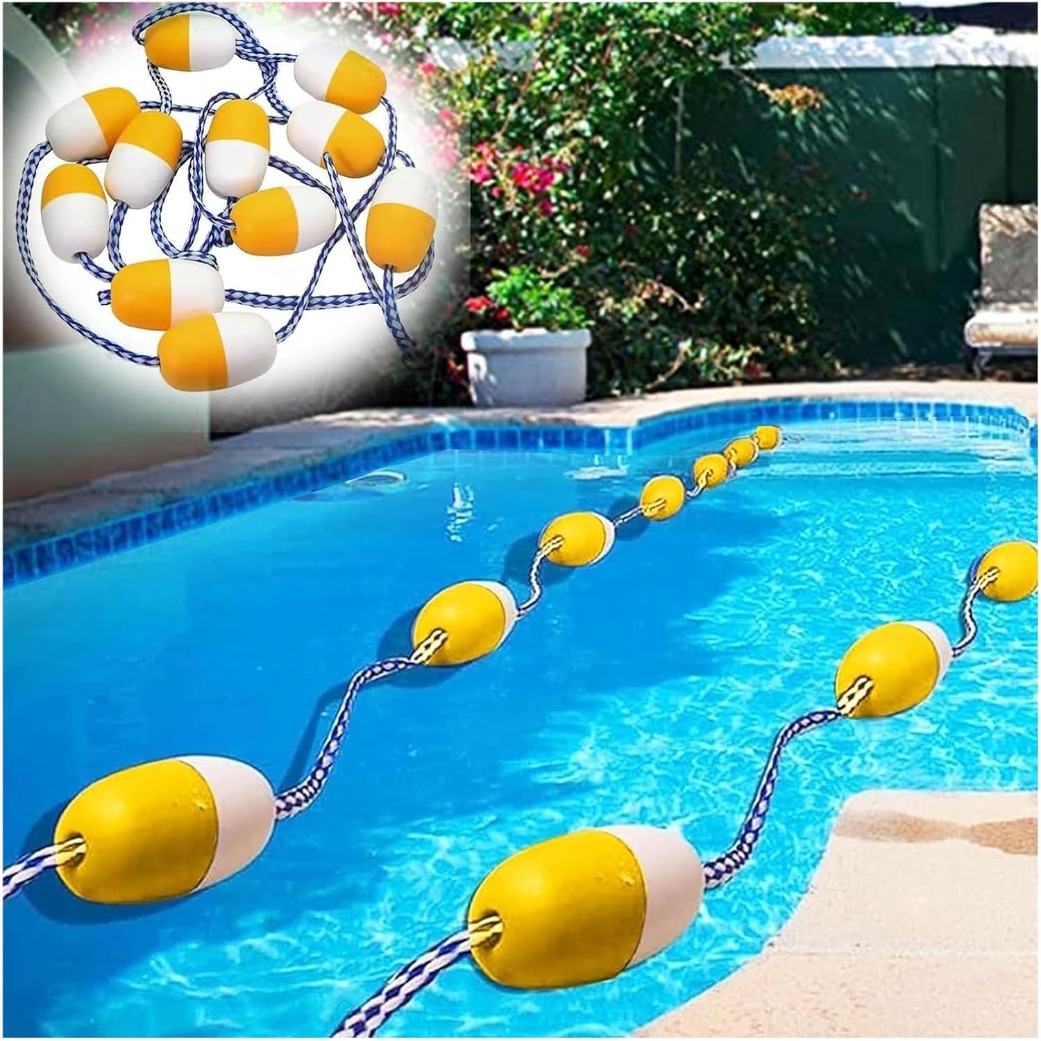 Pool Buoy,Pool Divider Rope Float, Pool Lane Lines,Swimming Divider Rope Float, Floating, Competitive Racing Buoy Ball