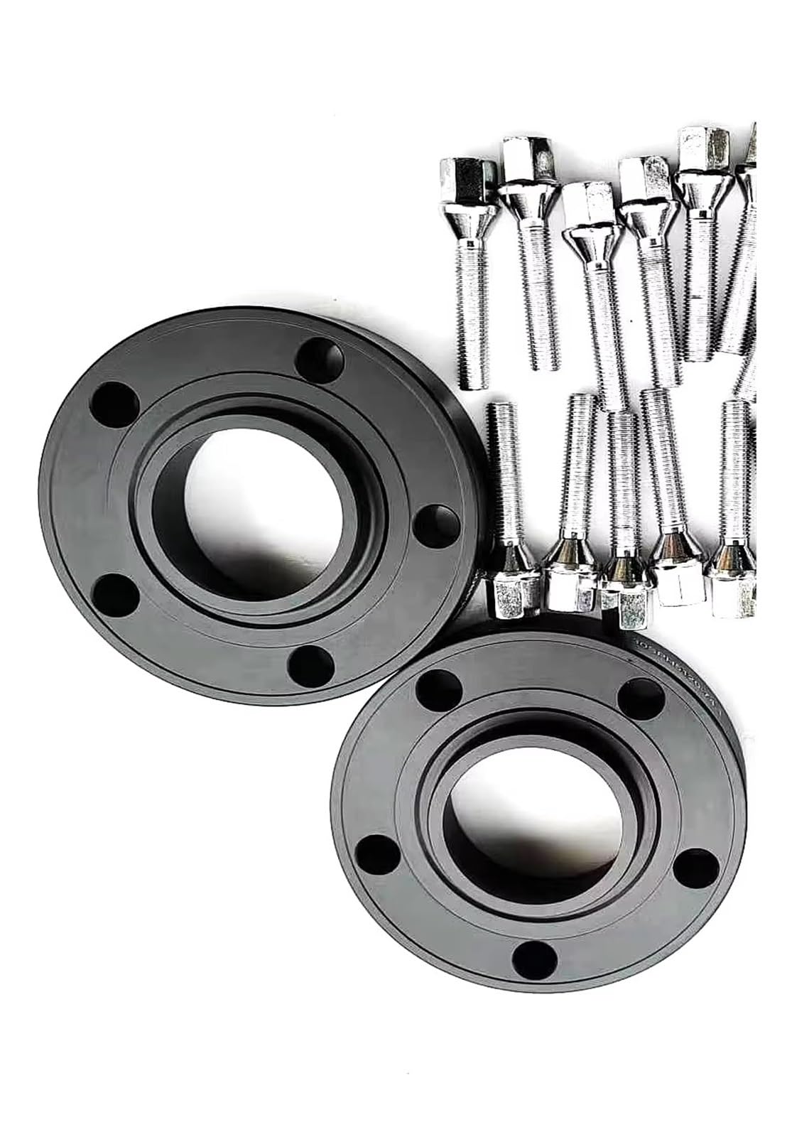 Entretoises Roue Pour BMW G26 G20 I3 G31 I4 G26 X5 G05 E250 Cou | 10 Pièces 14x1.25 Boulons Type Cône 2 Pièces 15MM 5x112 66.6 Entretoises Roue Élargisseurs de Voie(15mm Black)