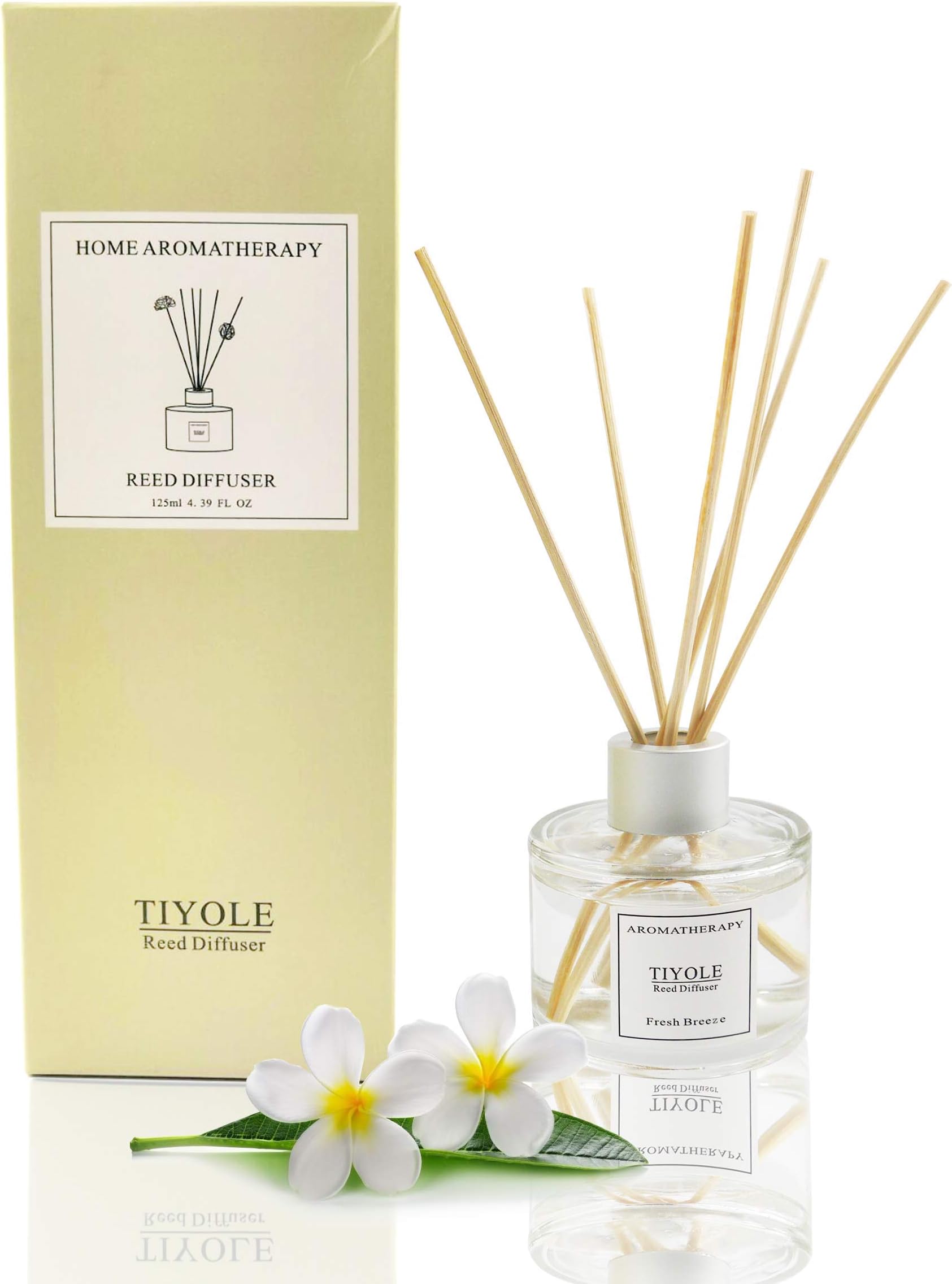 TIYOLE Reed Diffuser Sticks Aromatic Stress Relief Sandalwood Diffuser Room Diffusers with Sticks
