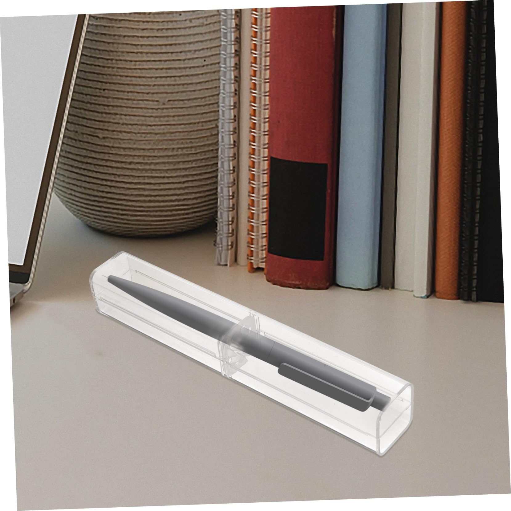 SHOWERORO 25pezzi Scatole Portapenne Trasparenti Penne e Scuola Design e Portatile Per e