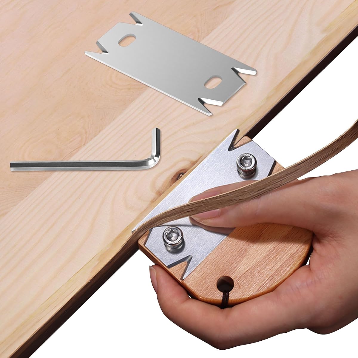 Edge Banding Trimmer for Woodworking & 1PCS Replacement Blade