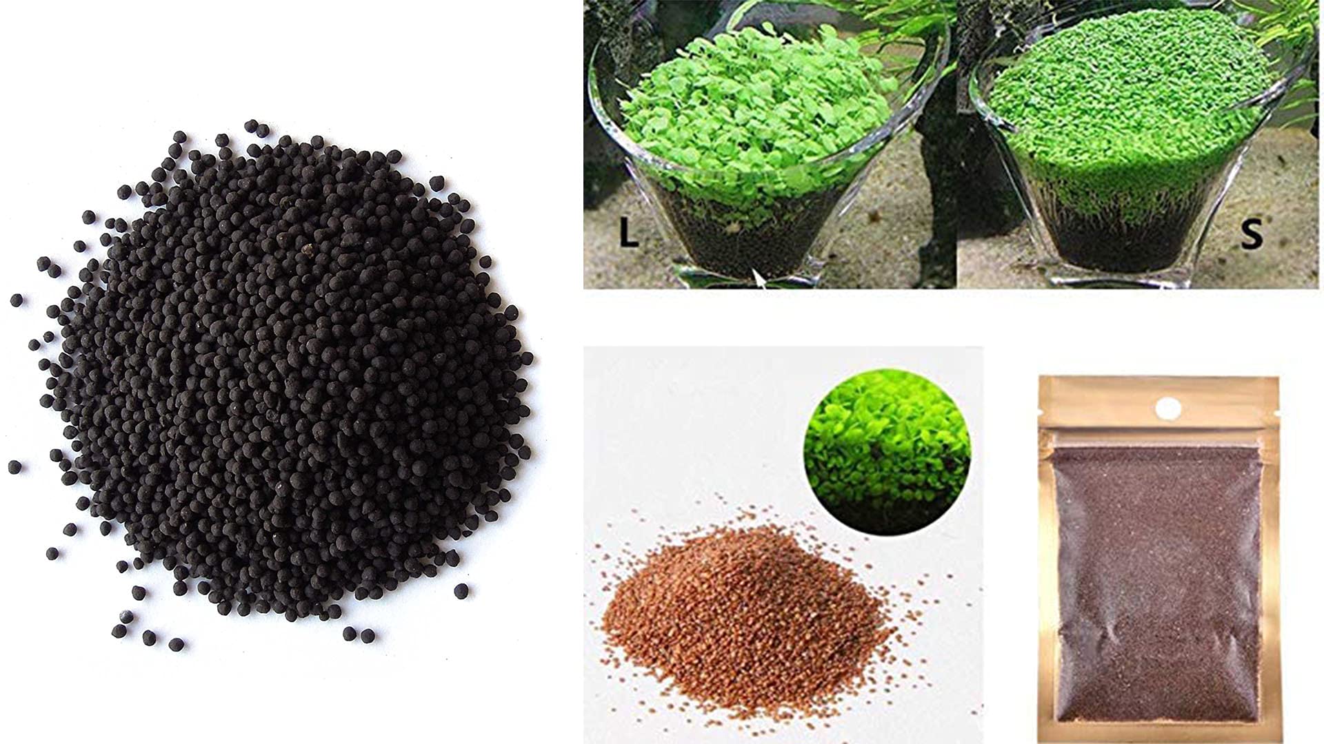 COLOURFUL AQUARIUM - Fish Tank Live Plant Aquarium Contro Soil for Decoration as Garden Fish Tank (800g Soil + Carpet Leaf Plant Seed) (B096FKR7CN) Amazon Price History, Amazon Price Tracker
