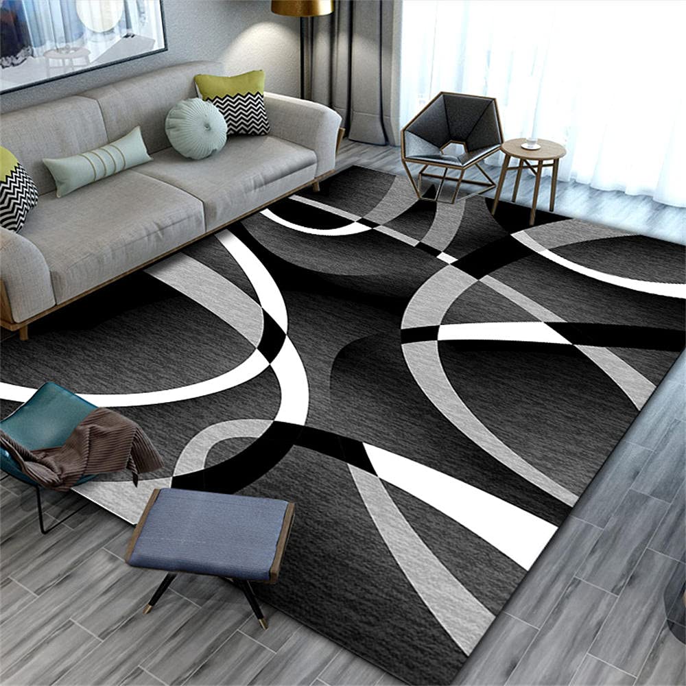 Tapis enfant et ado fille abstrait pour transformer une chambre triste en espace moderne