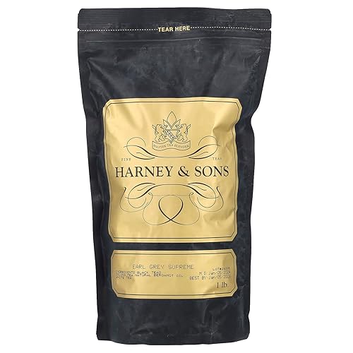 Harney & Sons Earl Grey Supreme - Té de hoja suelta de 16 onzas