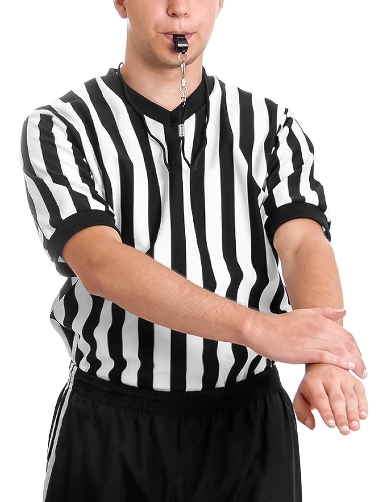 トップス JIMWAG Referee shirt Amazon.com: FitsT4 Sports Men's Official Black & White