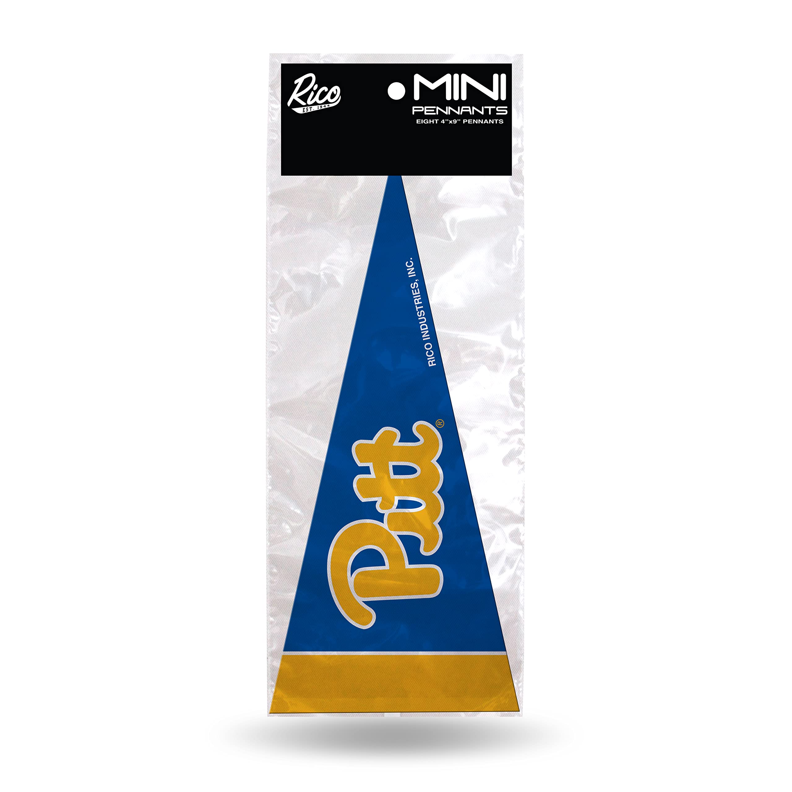 Rico Industries NCAA Mini Pennant Set 4" x 9" Felt Mini Pennant Team Set (Includes 8 Pieces)