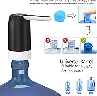 Vista 4 de Myvision 2 Pack Electric Portable 5 Gallon Water Dispenser, Universal Micro USB Charging Water Bottle Pump, 3-5 Gallon Jug Water Dispenser with