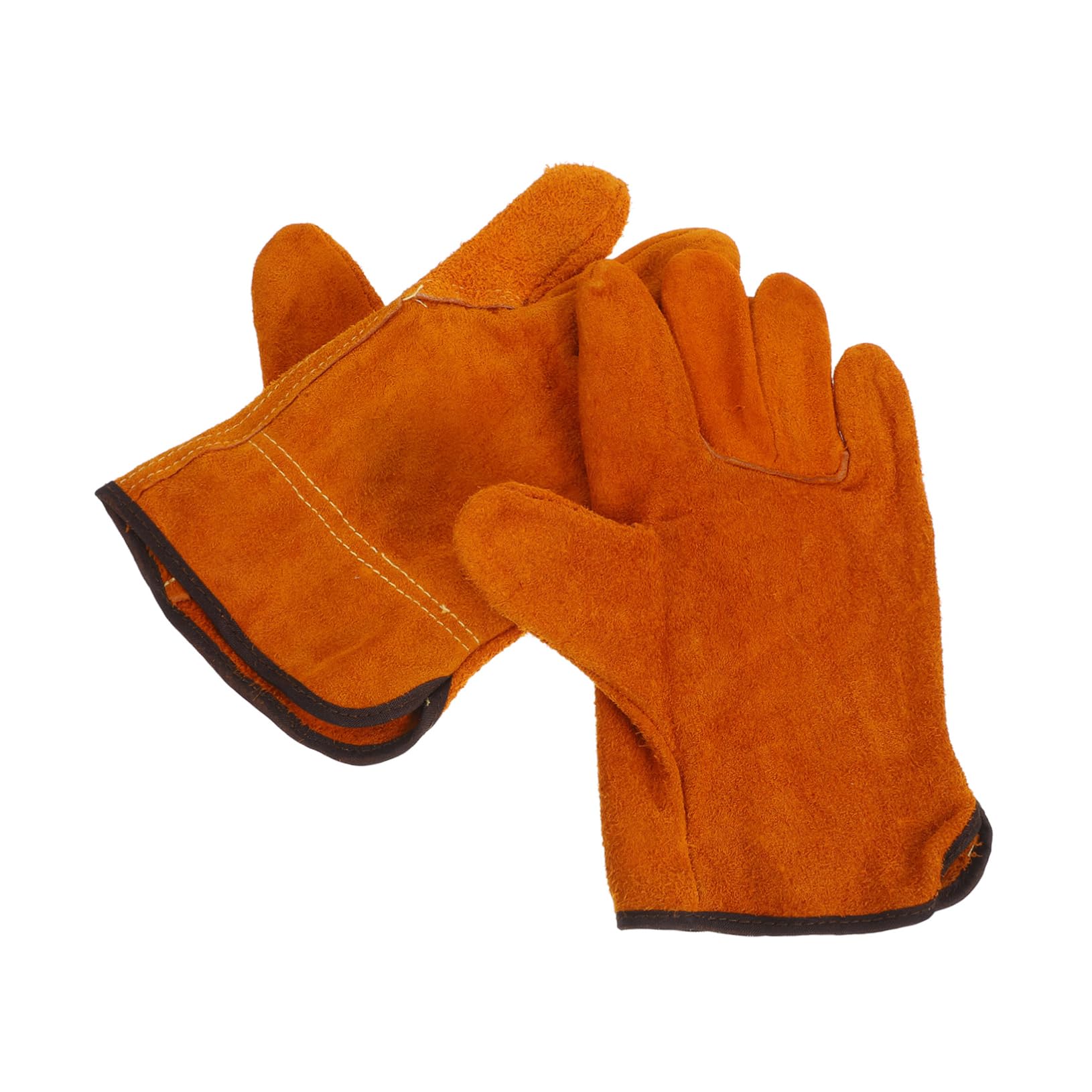 OSALADI Welding Hand Gloves Heat Resistant and Puncture Proof for Men Work Gloves for Men Comfortable Short Length Design