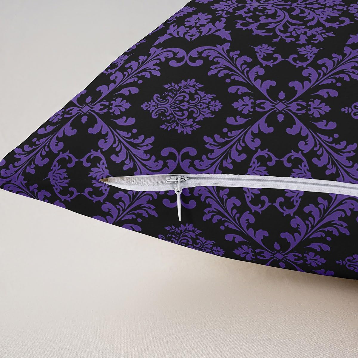 Cushion Covers, Purple Throw Pillow Cover, Textured Basket Weave Throw Pillow Cover, 14x14 Inch (35x35 Cm) Pillow Cover, Square Silk Pillowcase, Checkered - Purple N Plum Basket Weave