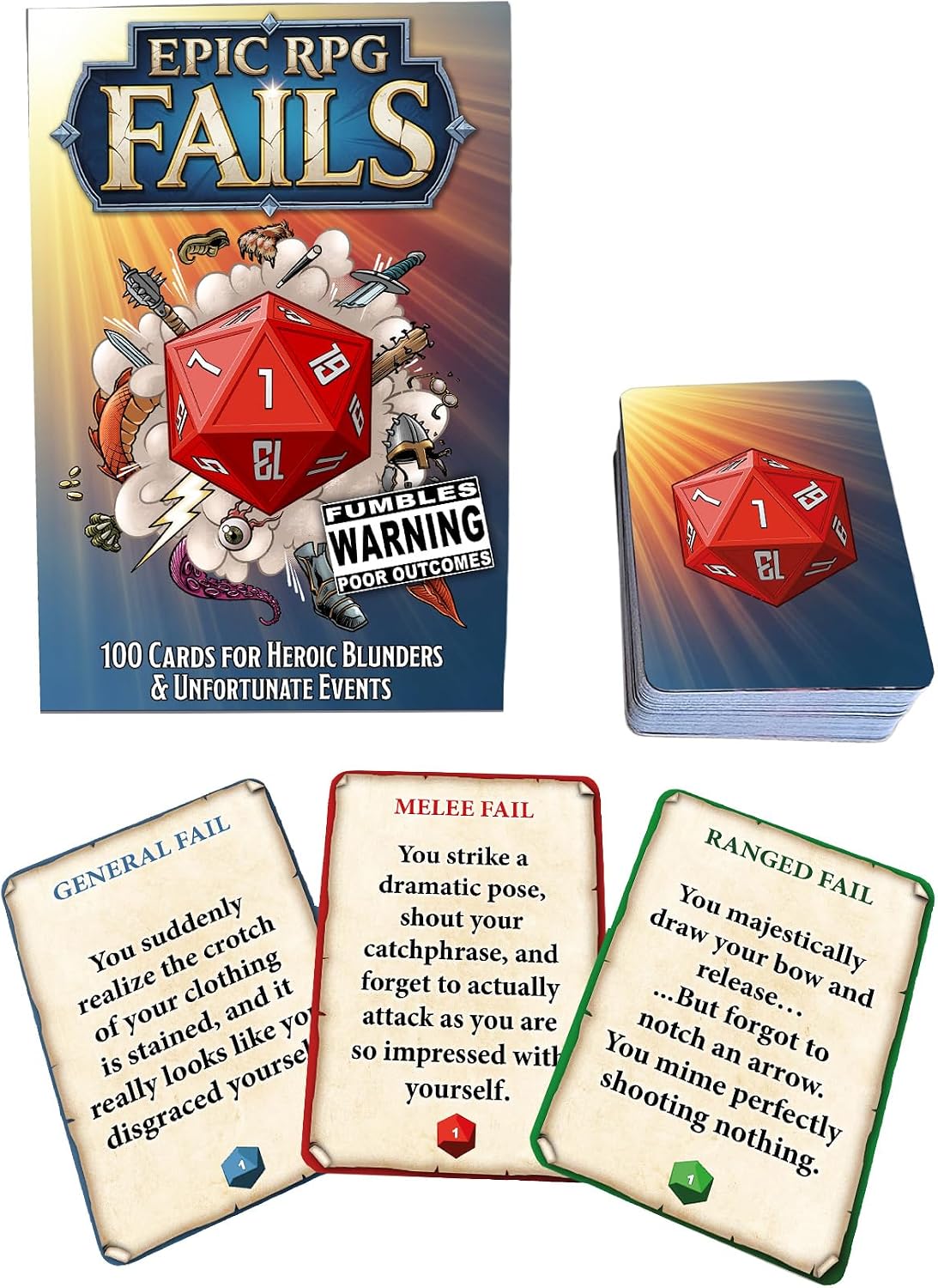 Loke Epic RPG Fails Card Deck, Ages 14+ image 3