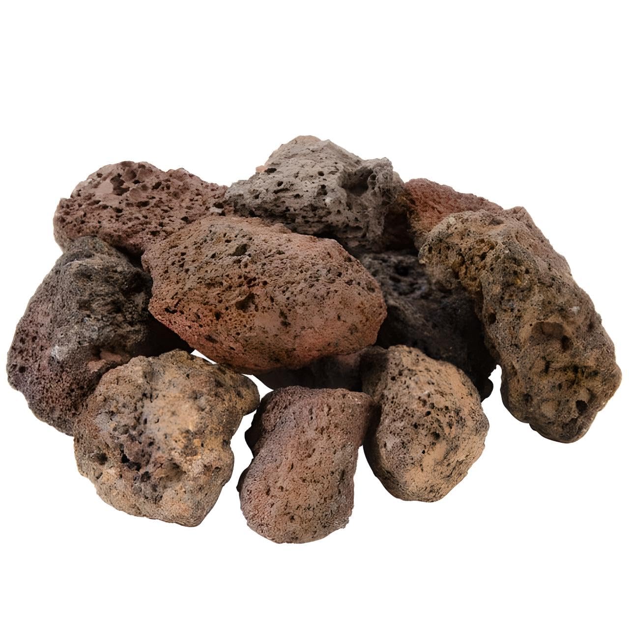 OCS Parts Natural Lava Rocks for Gas Grills, Charbroilers, Fire Pits, Bonfires, and Indoor Fireplaces | 7 lb Bag