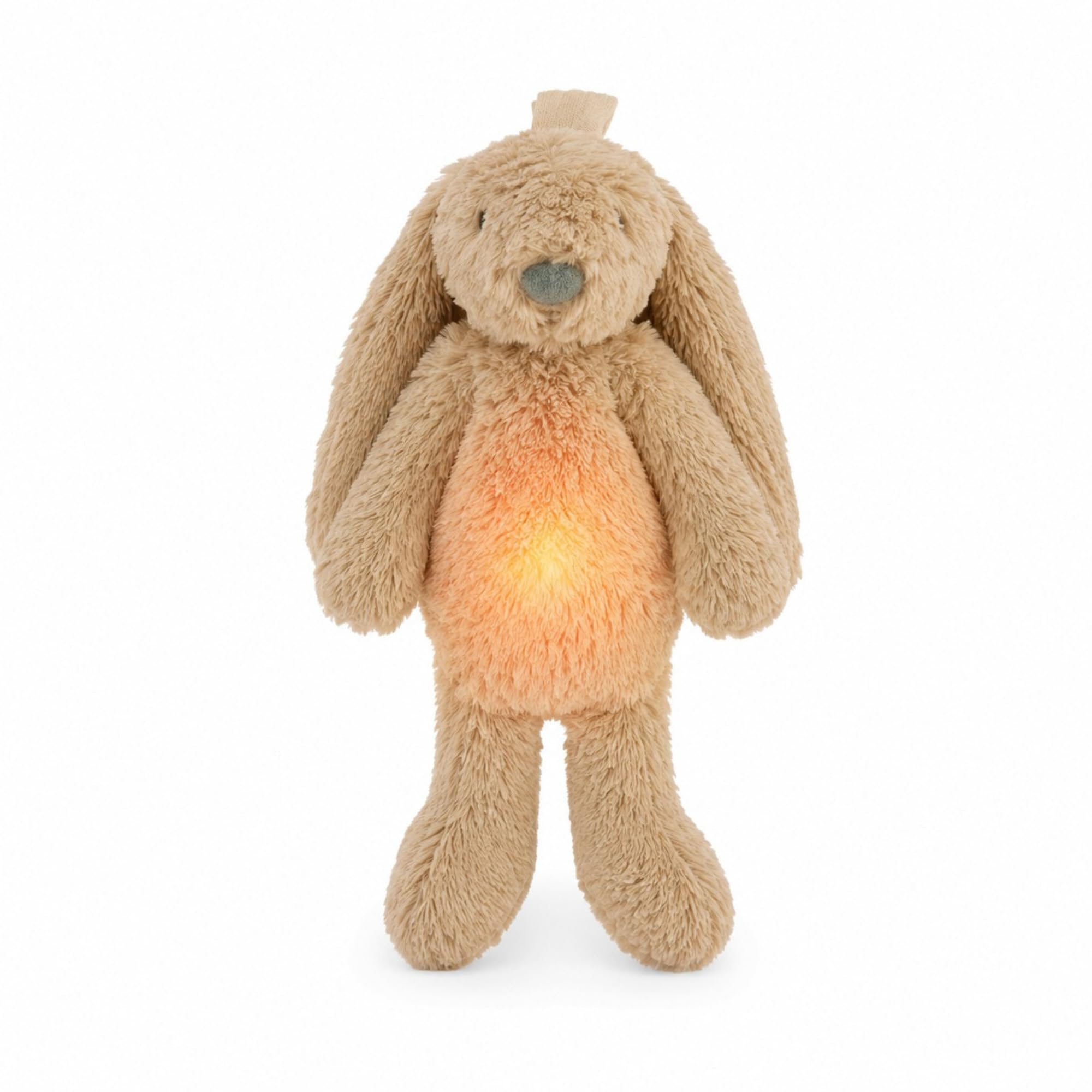 ZAZU - Ro der Hase Baby Schlafhilfe mit wiederaufladbarem Akku – Nachtlicht in mehreren Farben & beruhigende Geräusche, Weinsensor, Auto-Abschaltung und USB-C-Ladekabel (Beige)