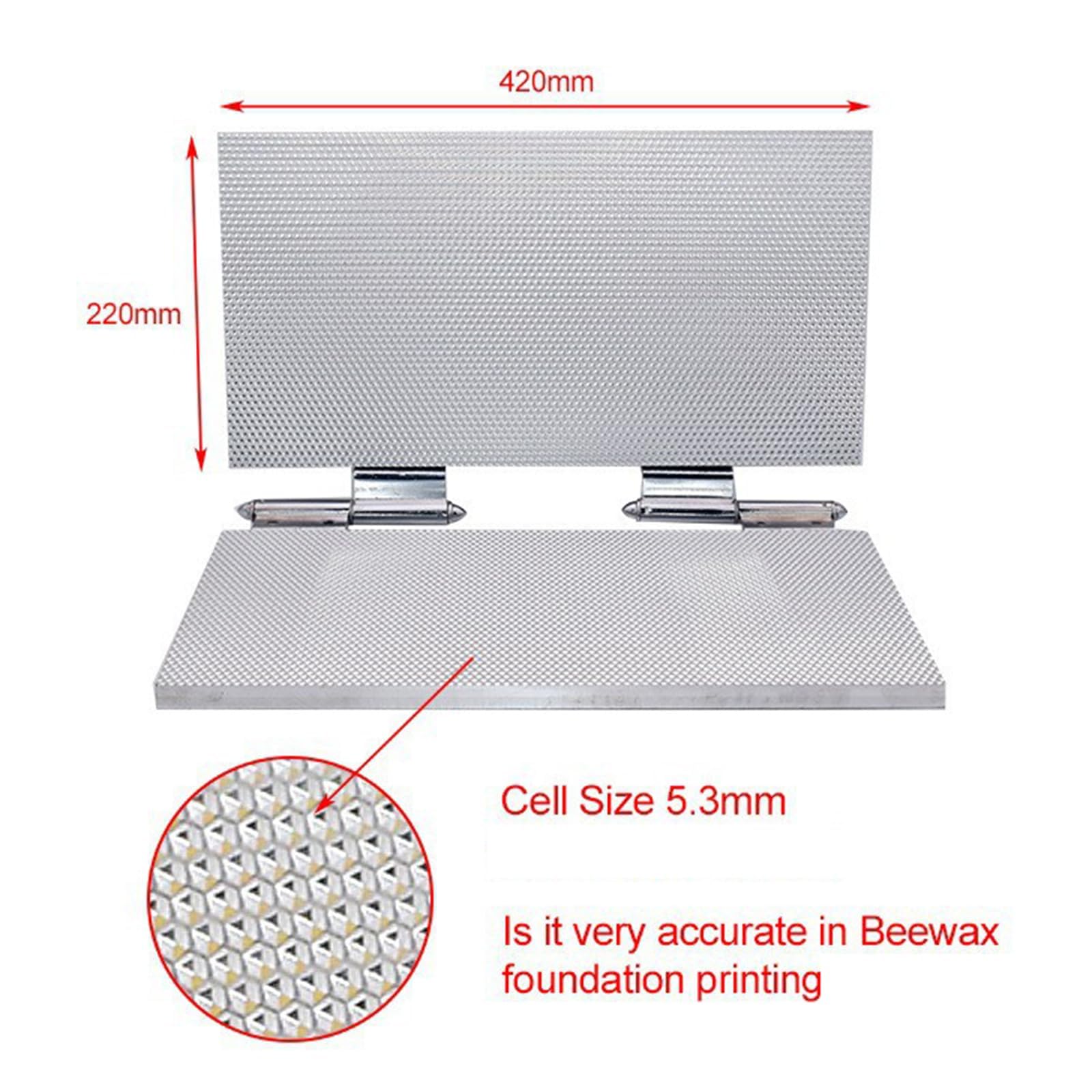 COYEUX Wosk pszczeli forma do odlewania ciśnieniowego, 220 x 420 mm, do odlewania podłóg z wosku pszczelego, 5,3 mm, narzędzie do wyciskania podłogi do produkcji świec pszczelich