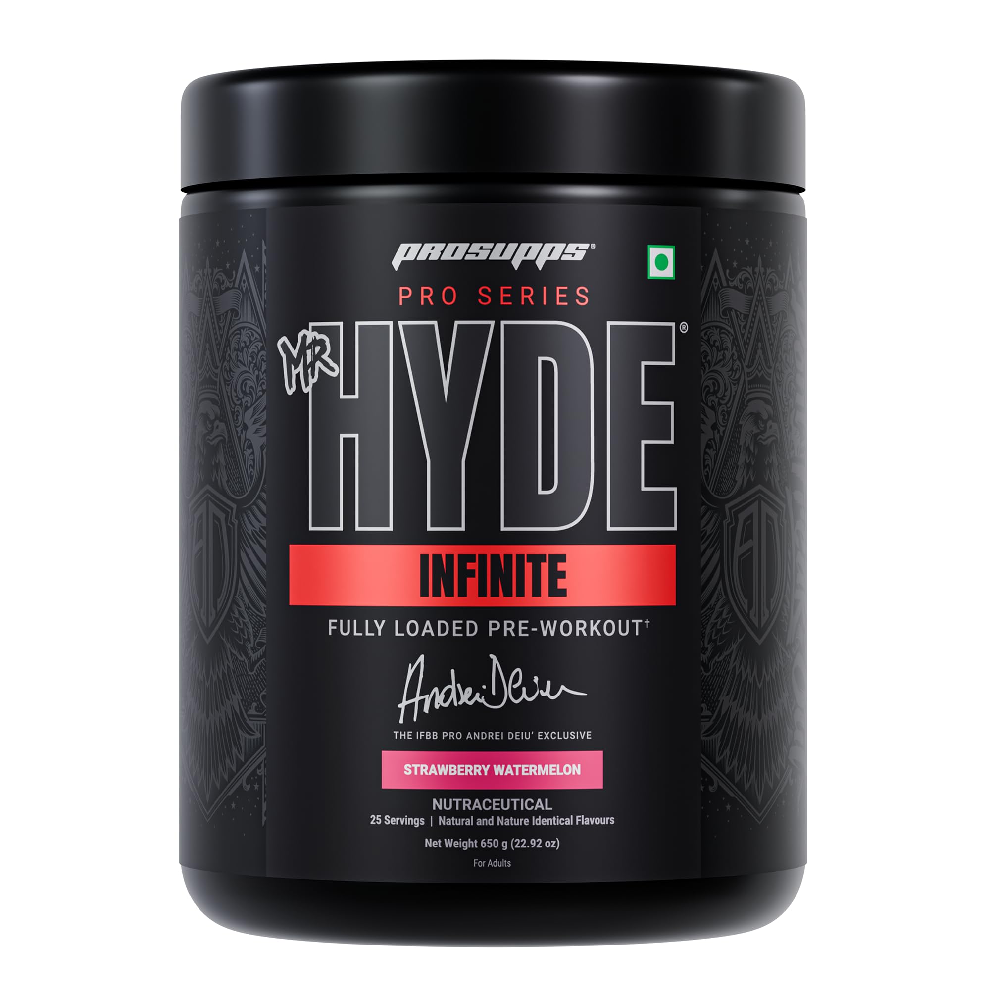 Prosupps Hyde Infinite Pre Workout-Strawberry Watermelon | 650 gm-image-37