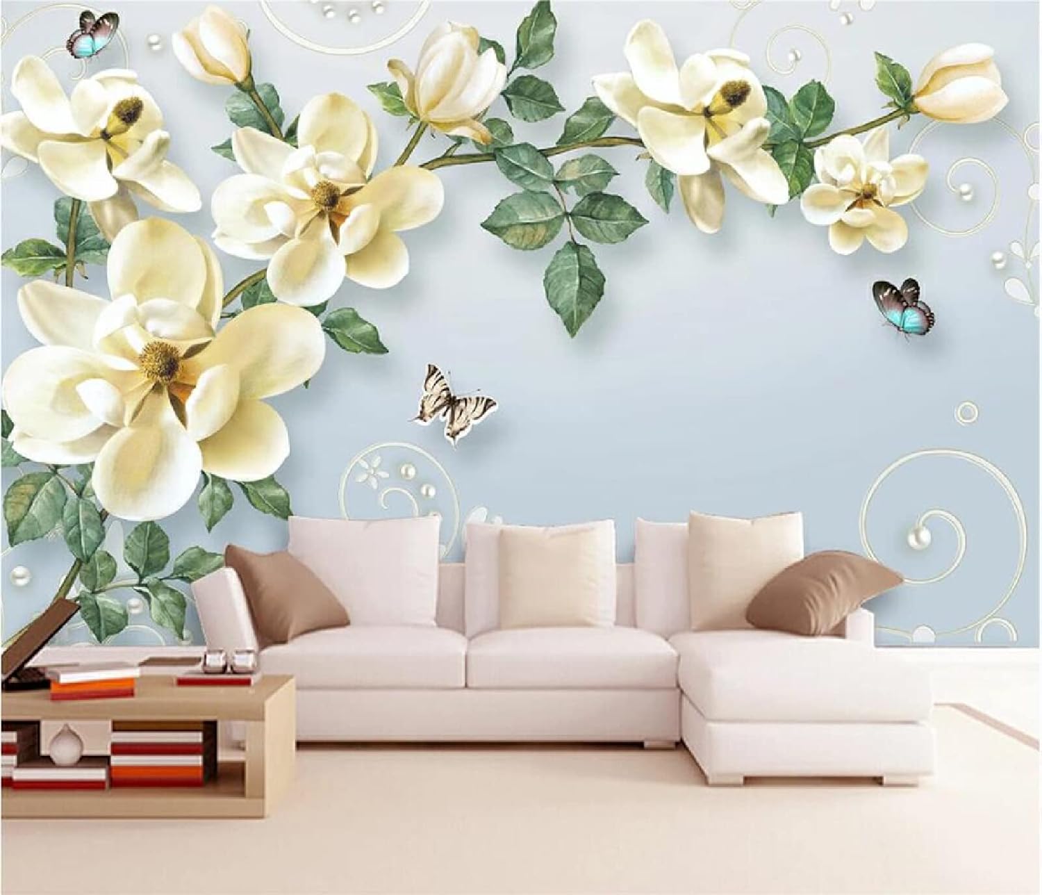 壁紙 シンプルな手描きの花の背景の壁の装飾の壁紙 約0 140cm 建築 住宅資材 壁紙 シンプルな手描きの花の背景の壁の装飾の壁紙 約0 140cm 建築 住宅資材