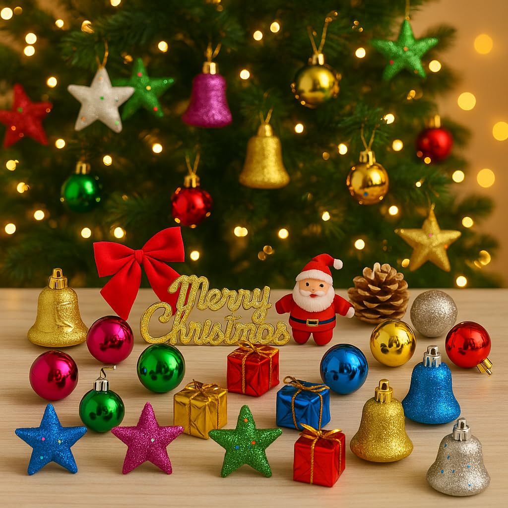 AMFIN Christmas Tree Decorations - 11 Piece Set -11