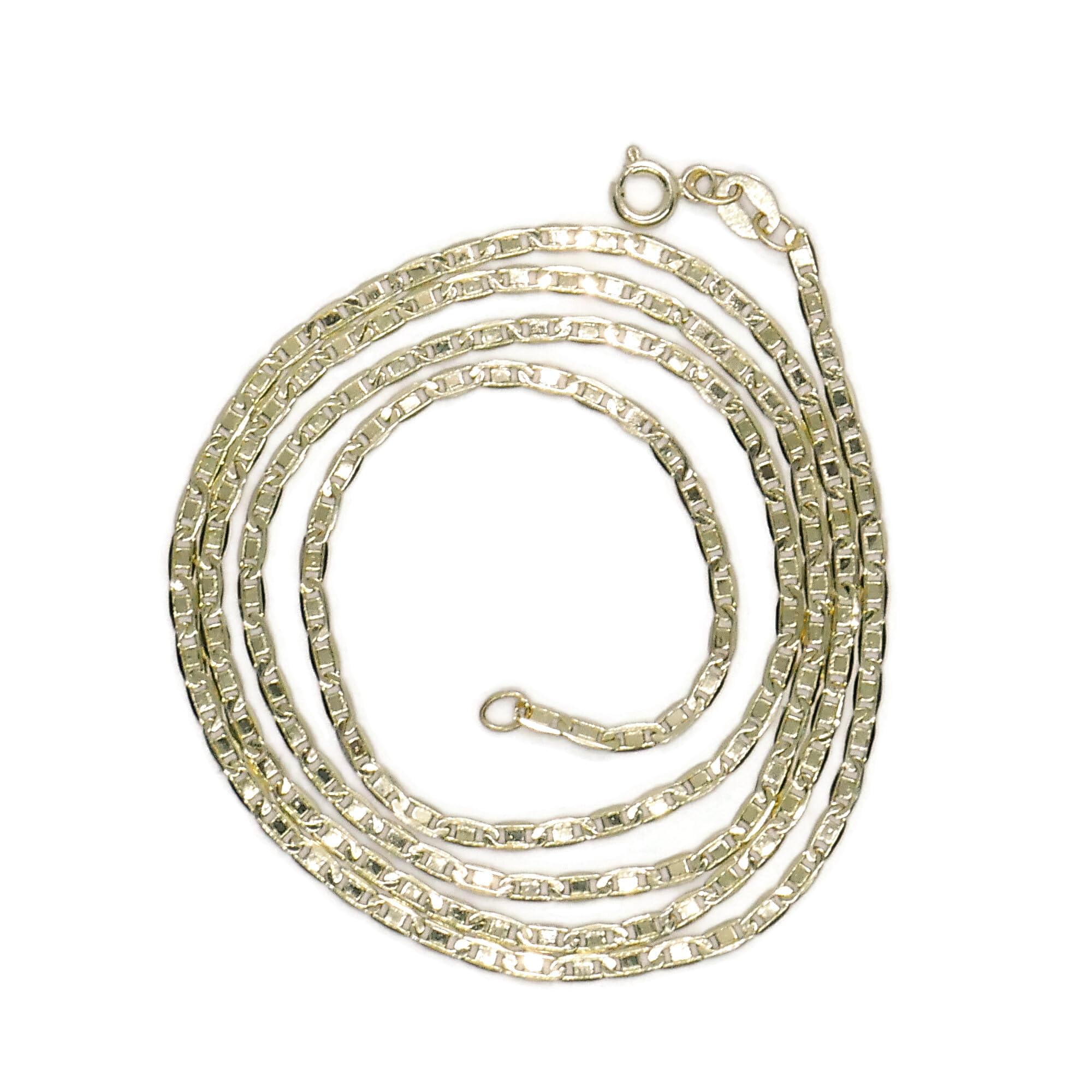 Never Say Never Cadena de Oro 18k Unisex – Modelo Valentino Clásico – 60 cm – Ligera, Elegante y Versátil