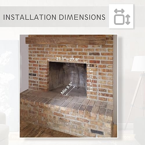 Miniatura 4 de LegendFlame Carl 39 pulgadas con kit de molduras, inserto de chimenea eléctrica, calentador de chimenea 7501500 W, sonido crepitante de fuego,