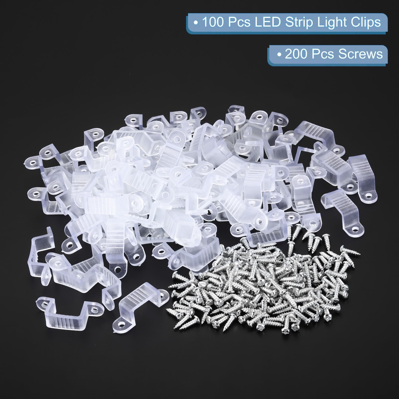 TOP-VIGOR 100Pcs LED Strip Light Clips - Image 3