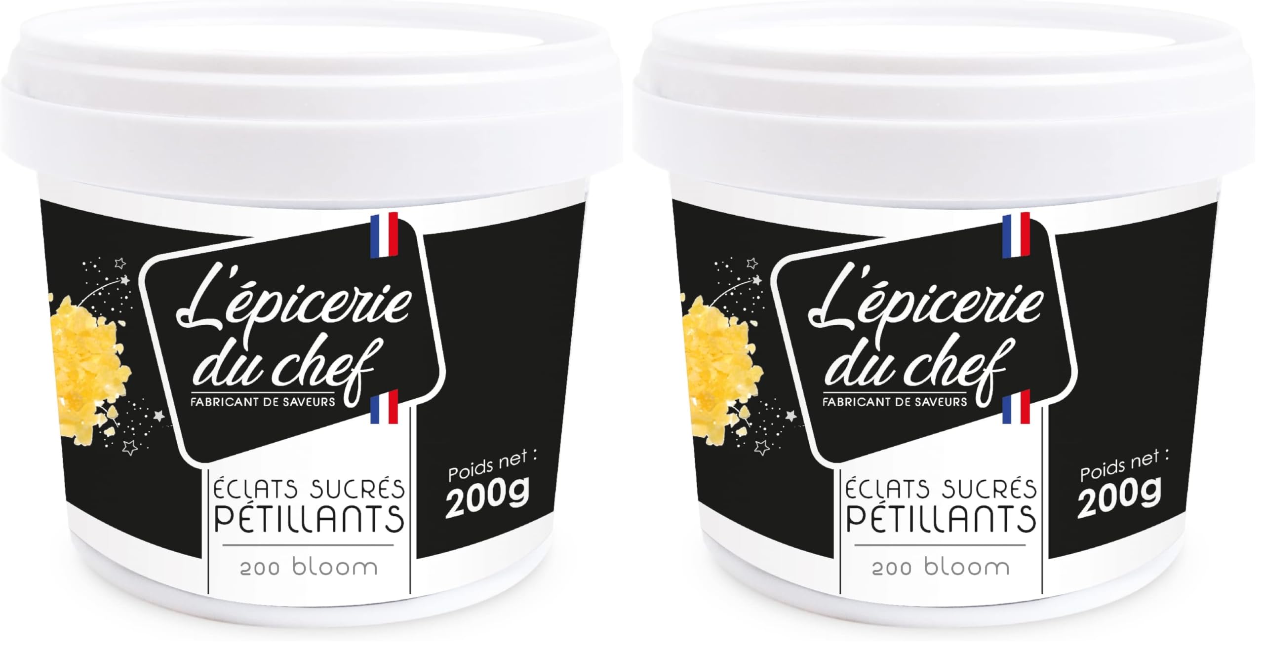Epicerie du Chef Eclats Sucrés Pétillants 200 g (Lot de 2)
