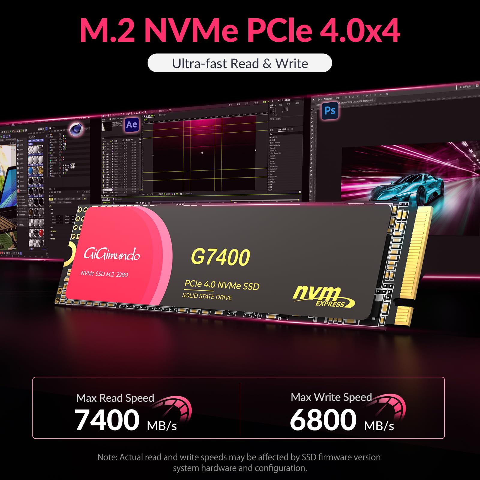 Amazon.com: GiGimundo G7400 2TB M.2 PCIe Gen 4.0x4 NVMe SSD
